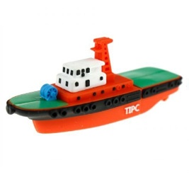 Ship shape customized pvc usb drive