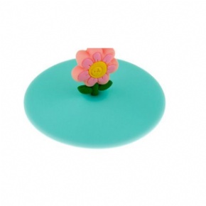 Bright flower cup lid